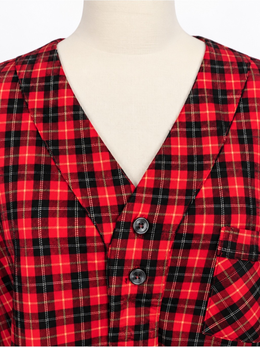 Stafford Women’s Large Plaid 100% Cotton Long Nightshirt - Picture 3 of 6